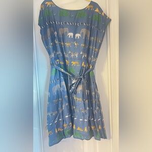NWOT Blue Animal Print Dress